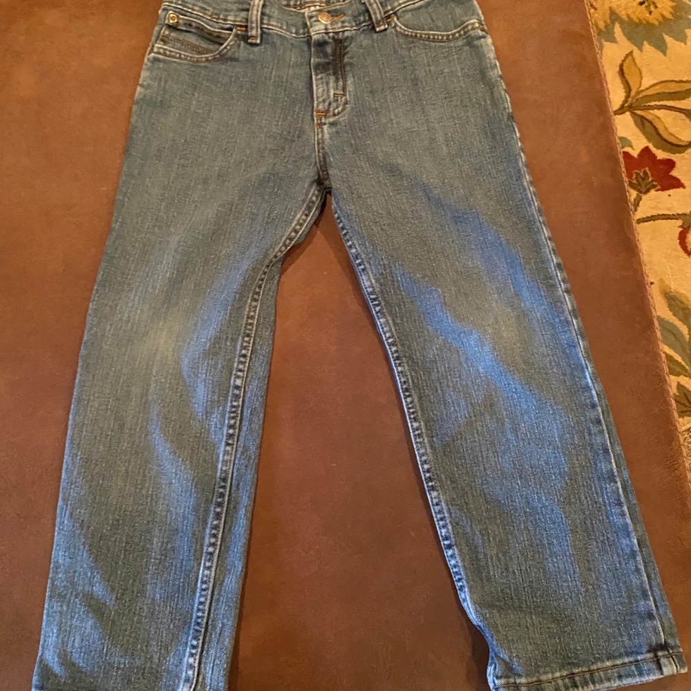 Wranglers boys denim husky straight leg jeans